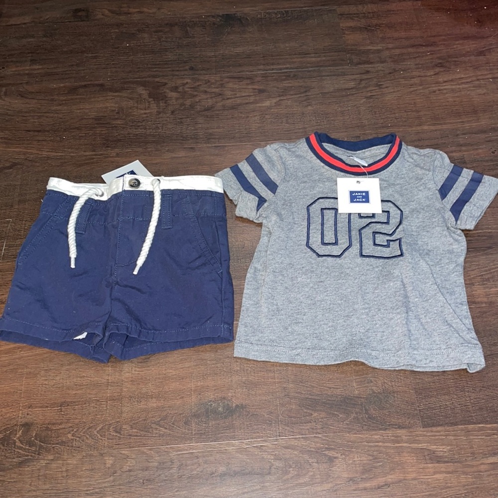 3-6 Month t shirt and shorts bundle